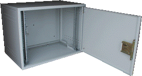 Антивандальный настенный шкаф 19 дюймов